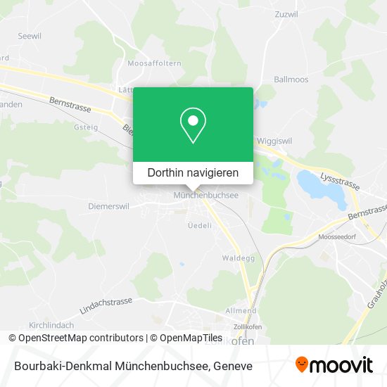 Bourbaki-Denkmal Münchenbuchsee Karte