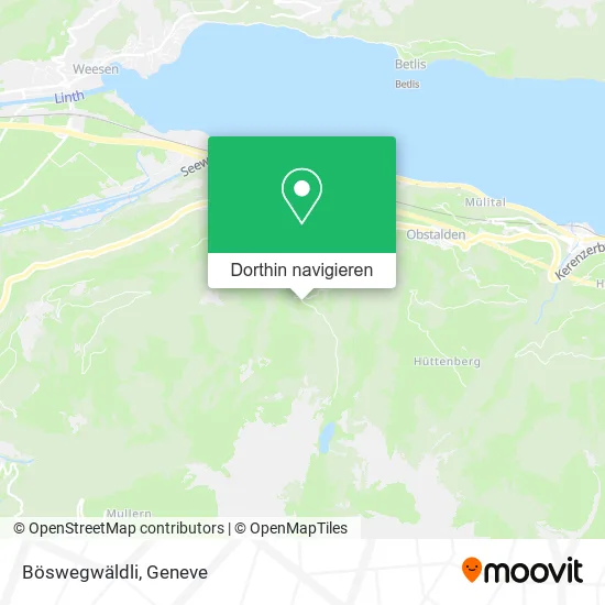 Böswegwäldli Karte
