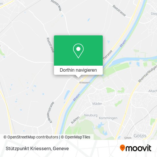 Stützpunkt Kriessern Karte