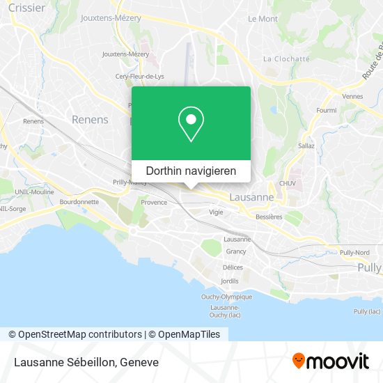 Lausanne Sébeillon Karte