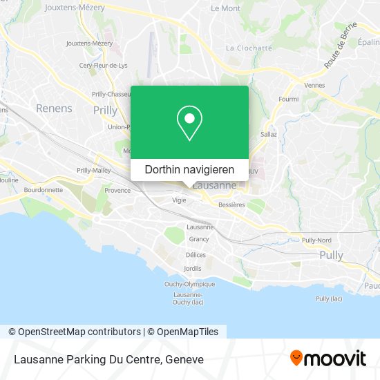 Lausanne Parking Du Centre Karte