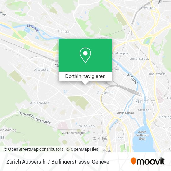 Zürich Aussersihl / Bullingerstrasse Karte