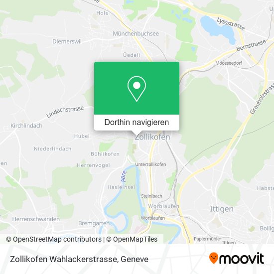 Zollikofen Wahlackerstrasse Karte