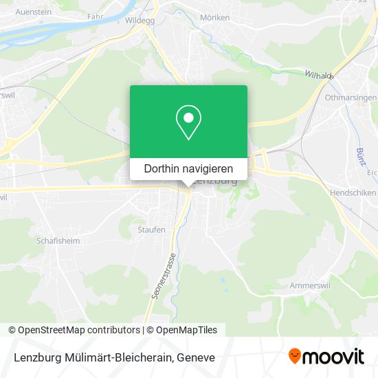 Lenzburg Mülimärt-Bleicherain Karte