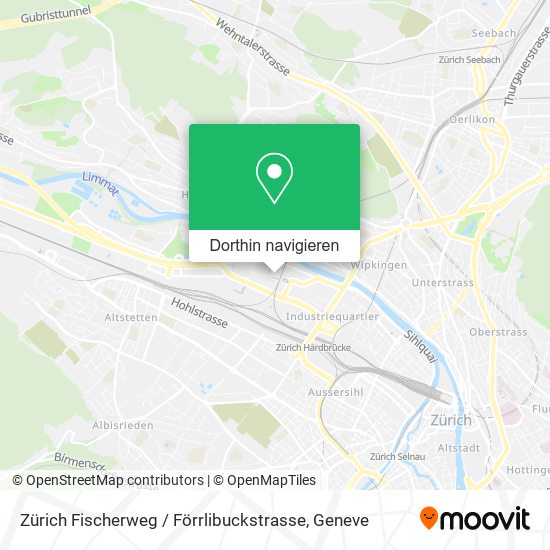 Zürich Fischerweg / Förrlibuckstrasse Karte