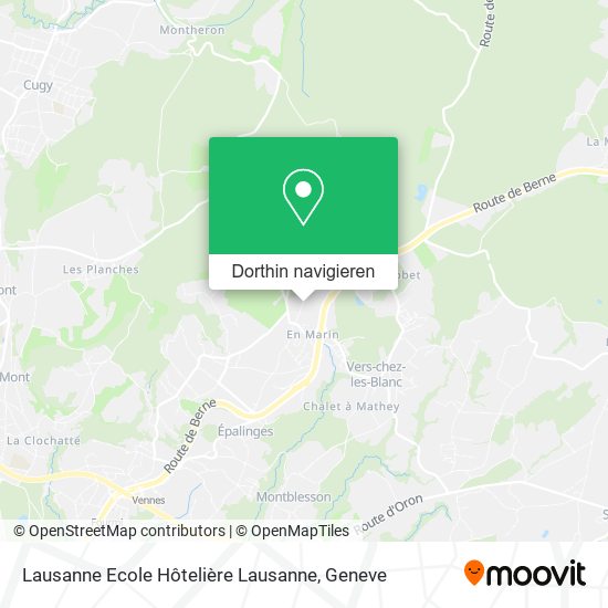 Lausanne Ecole Hôtelière Lausanne Karte