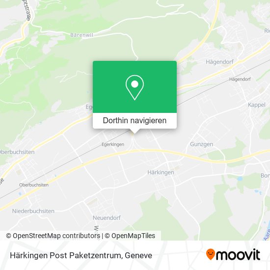 Härkingen Post Paketzentrum Karte