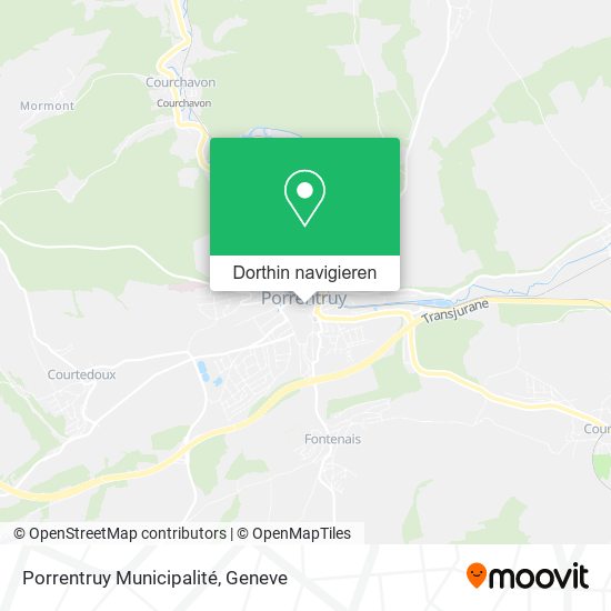 Porrentruy Municipalité Karte