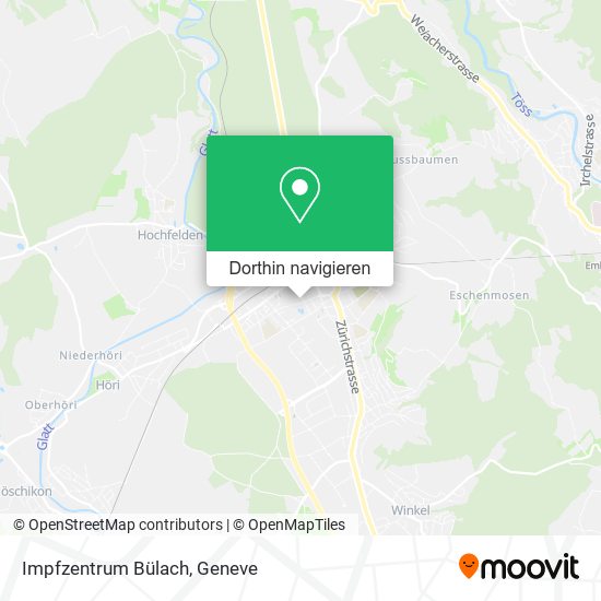 Impfzentrum Bülach Karte