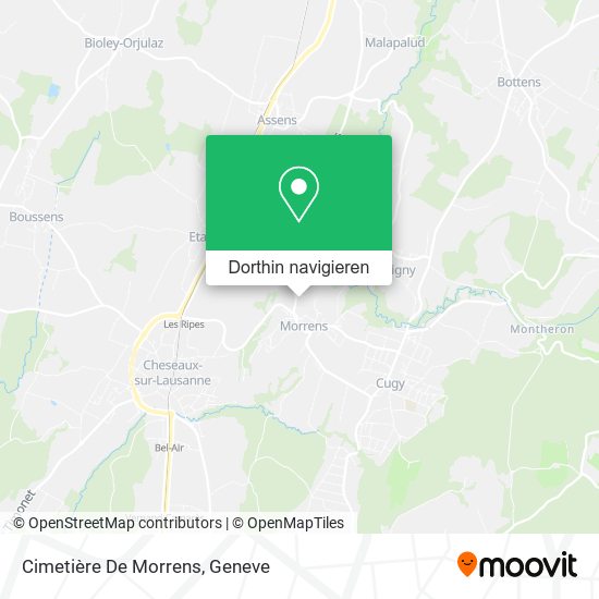 Cimetière De Morrens Karte