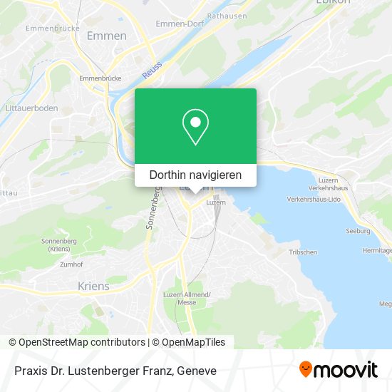 Praxis Dr. Lustenberger Franz Karte