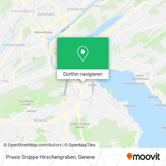 Praxis Gruppe Hirschengraben Karte