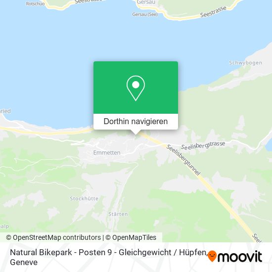 Natural Bikepark - Posten 9 - Gleichgewicht / Hüpfen Karte