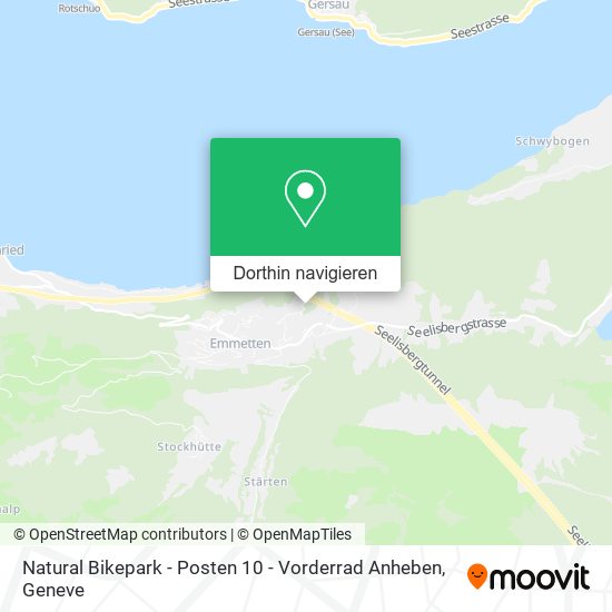 Natural Bikepark - Posten 10 - Vorderrad Anheben Karte