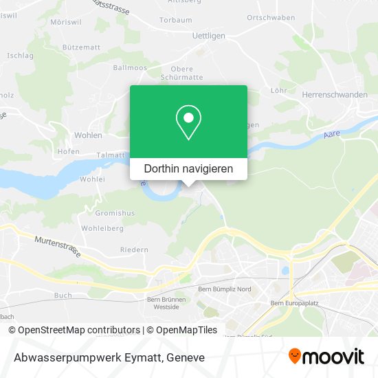 Abwasserpumpwerk Eymatt Karte