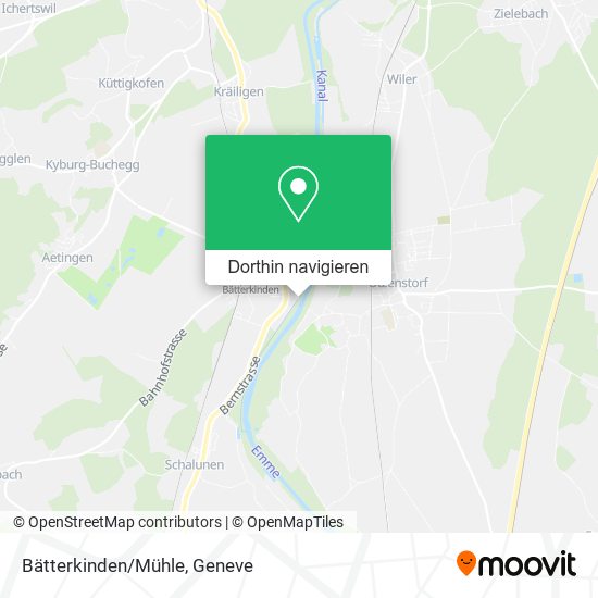 Bätterkinden/Mühle Karte