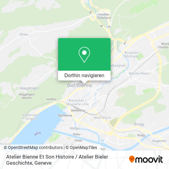 Atelier Bienne Et Son Histoire / Atelier Bieler Geschichte Karte