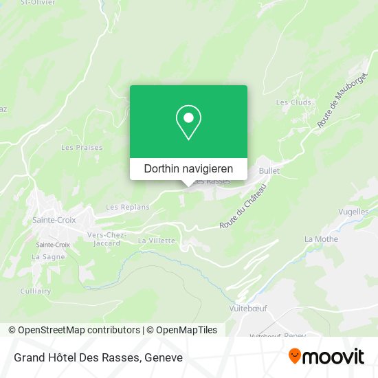 Grand Hôtel Des Rasses Karte