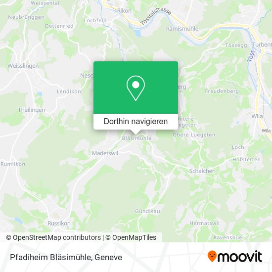 Pfadiheim Bläsimühle Karte
