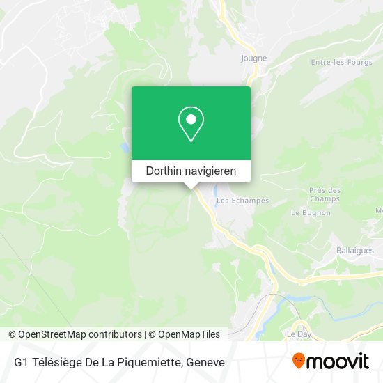 G1 Télésiège De La Piquemiette Karte