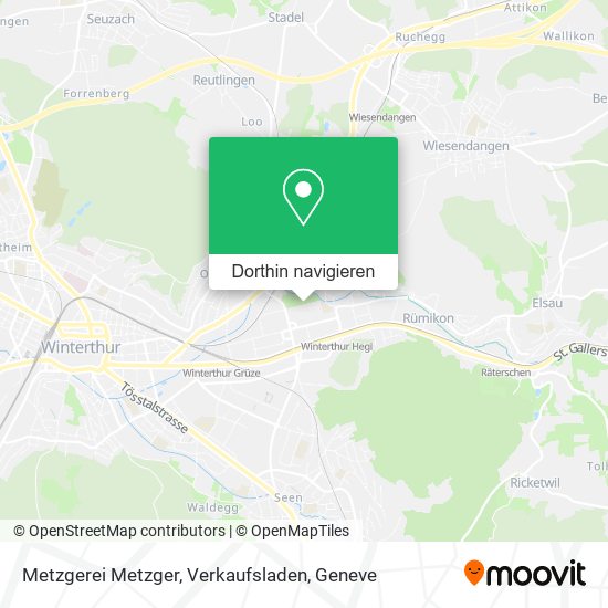 Metzgerei Metzger, Verkaufsladen Karte