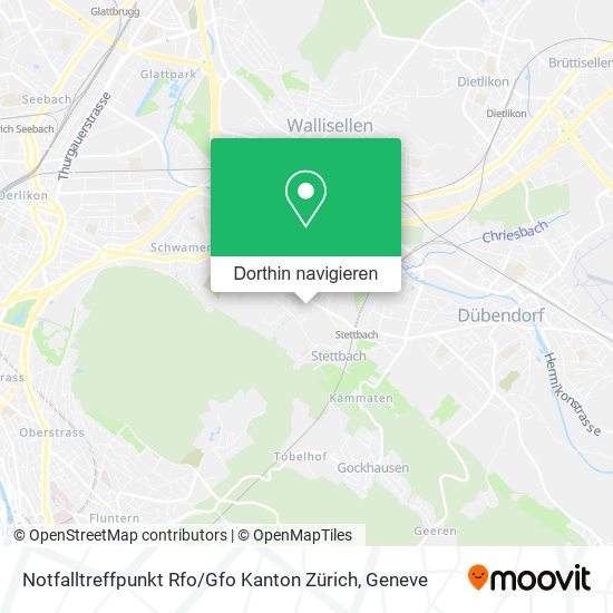 Notfalltreffpunkt Rfo / Gfo Kanton Zürich Karte