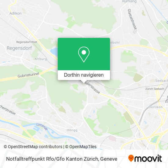 Notfalltreffpunkt Rfo / Gfo Kanton Zürich Karte