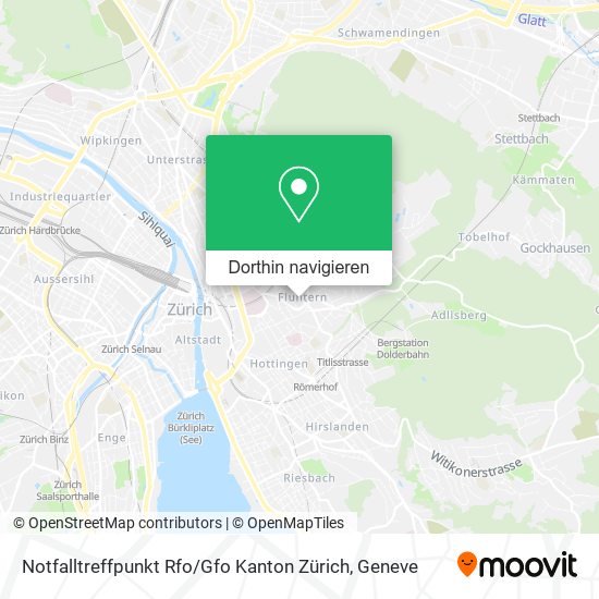 Notfalltreffpunkt Rfo / Gfo Kanton Zürich Karte