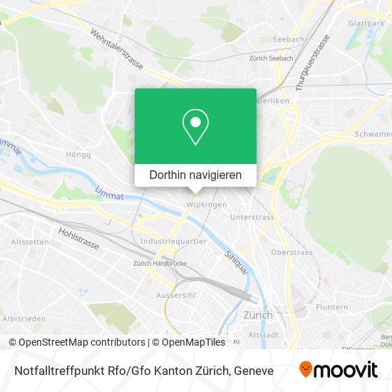 Notfalltreffpunkt Rfo / Gfo Kanton Zürich Karte
