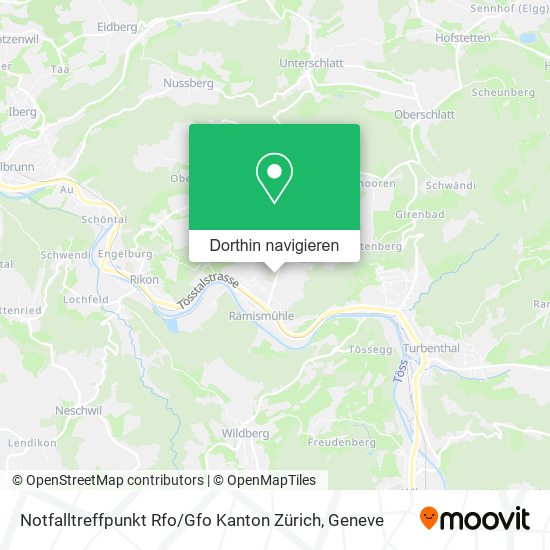 Notfalltreffpunkt Rfo / Gfo Kanton Zürich Karte