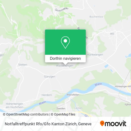 Notfalltreffpunkt Rfo / Gfo Kanton Zürich Karte