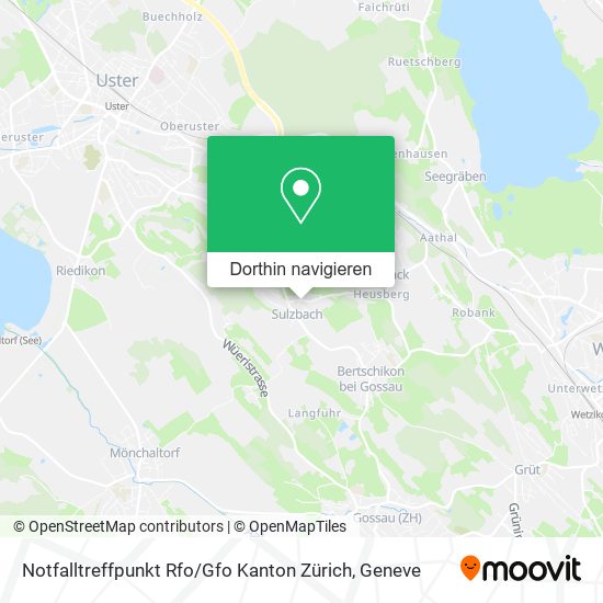Notfalltreffpunkt Rfo / Gfo Kanton Zürich Karte