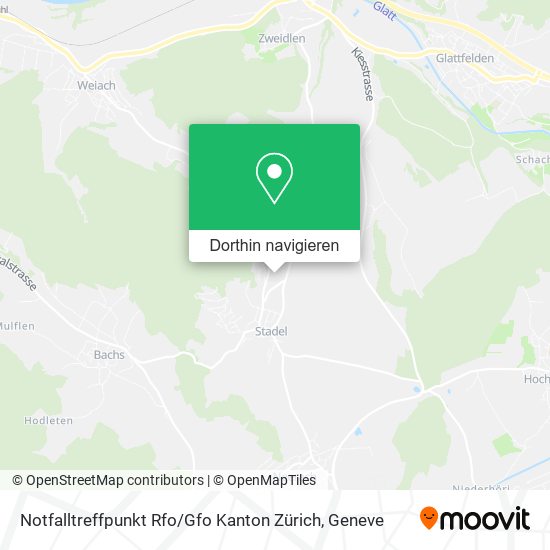 Notfalltreffpunkt Rfo / Gfo Kanton Zürich Karte