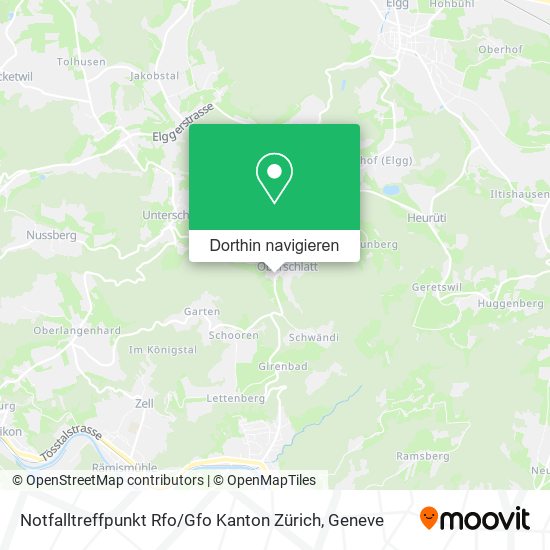 Notfalltreffpunkt Rfo / Gfo Kanton Zürich Karte