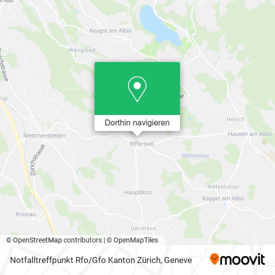 Notfalltreffpunkt Rfo / Gfo Kanton Zürich Karte