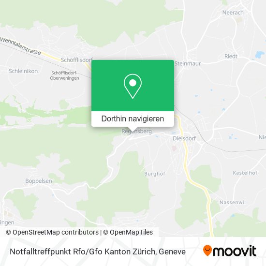 Notfalltreffpunkt Rfo / Gfo Kanton Zürich Karte