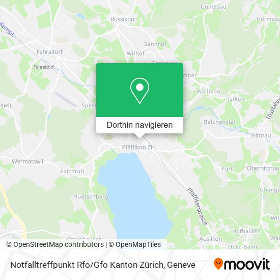 Notfalltreffpunkt Rfo / Gfo Kanton Zürich Karte