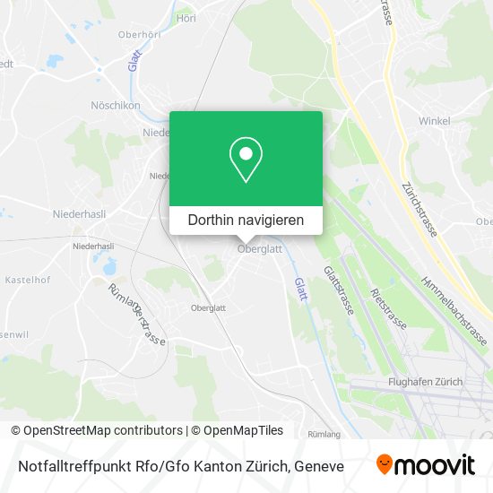Notfalltreffpunkt Rfo / Gfo Kanton Zürich Karte