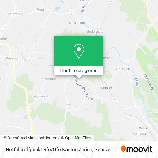 Notfalltreffpunkt Rfo / Gfo Kanton Zürich Karte