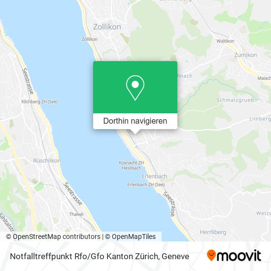 Notfalltreffpunkt Rfo / Gfo Kanton Zürich Karte