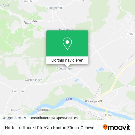 Notfalltreffpunkt Rfo / Gfo Kanton Zürich Karte