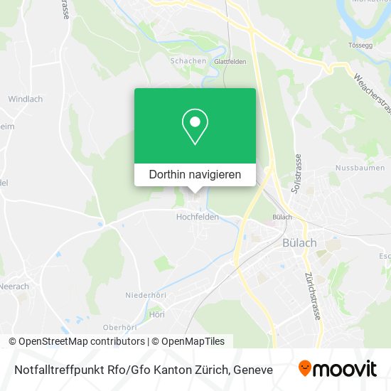 Notfalltreffpunkt Rfo / Gfo Kanton Zürich Karte