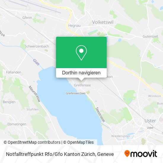 Notfalltreffpunkt Rfo / Gfo Kanton Zürich Karte