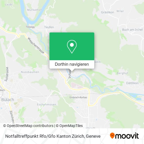 Notfalltreffpunkt Rfo / Gfo Kanton Zürich Karte