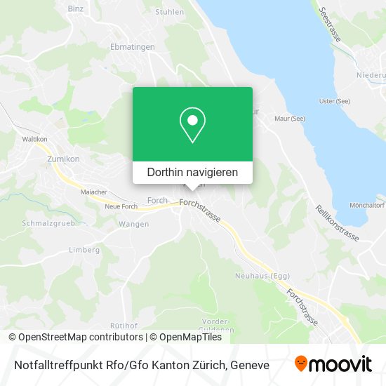Notfalltreffpunkt Rfo / Gfo Kanton Zürich Karte
