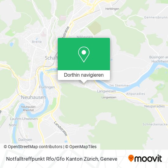 Notfalltreffpunkt Rfo / Gfo Kanton Zürich Karte