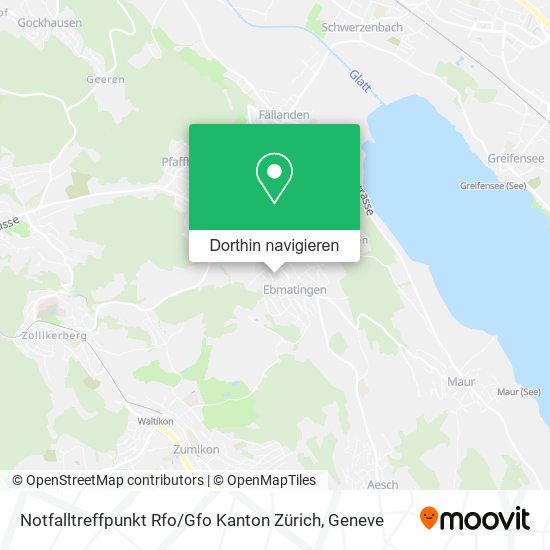 Notfalltreffpunkt Rfo / Gfo Kanton Zürich Karte