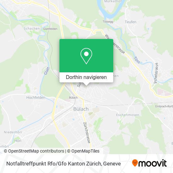 Notfalltreffpunkt Rfo / Gfo Kanton Zürich Karte