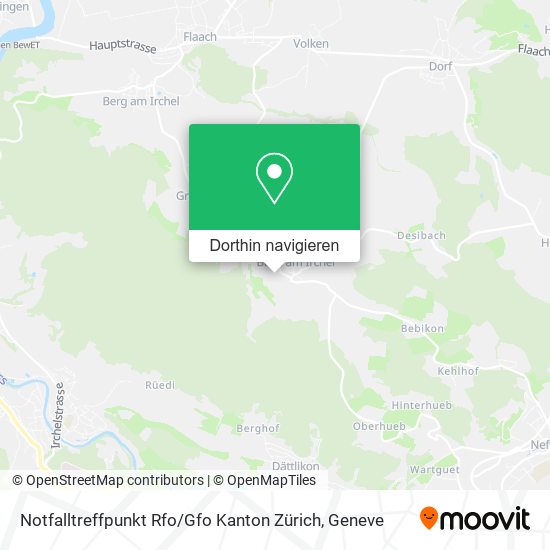 Notfalltreffpunkt Rfo / Gfo Kanton Zürich Karte