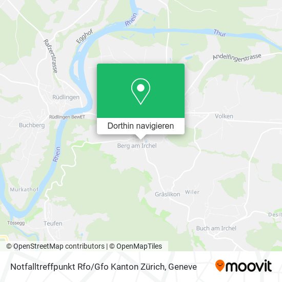 Notfalltreffpunkt Rfo / Gfo Kanton Zürich Karte